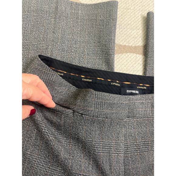Express Editor Glen Plaid bootcut trouser pants, size 8, NWOT - Picture 14 of 15